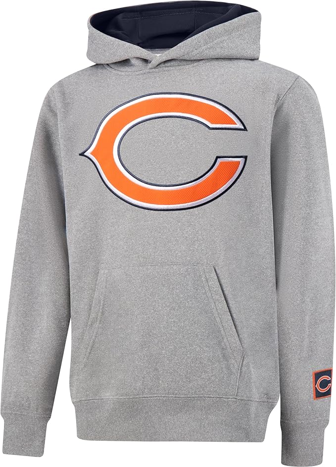 Ultra Game NFL Official Youth Super Soft Hoodie Sweatshirt Pullover - Warm Polyester Blend Chicago Bears|Chicago Bears