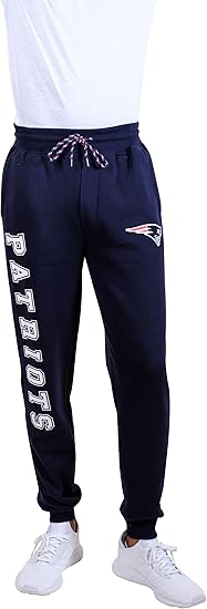 Ultra Game NFL Official Adults Super Soft Game Day Jogger Sweatpants - Unisex, New England Patriots|New England Patriots