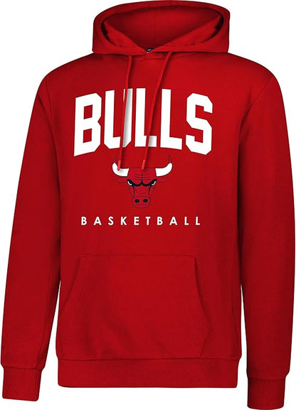 Ultra Game NBA Official Men's Super Soft Teamster Hoodie Sweatshirt, Chicago Bulls, Team Color|Chicago Bulls