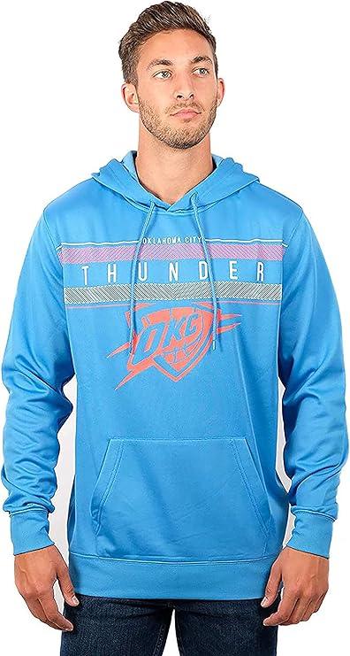 Ultra Game NBA Official Men’s Super Soft Midtown Hoodie Pullover Sweatshirt - Unisex, Oklahoma City Thunder|Oklahoma City Thunder