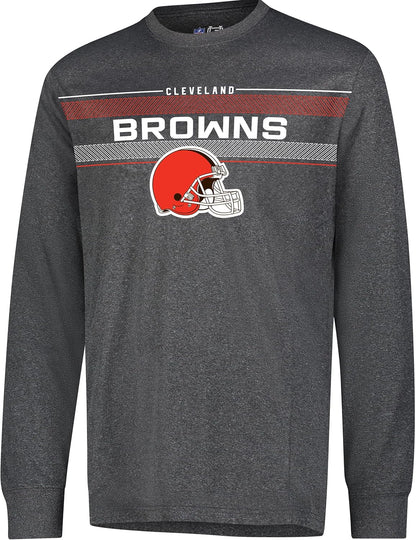 Ultra Game Men's NFL Official Super Soft Game Day Long Sleeve T-Shirt, Cleveland Browns|Cleveland Browns