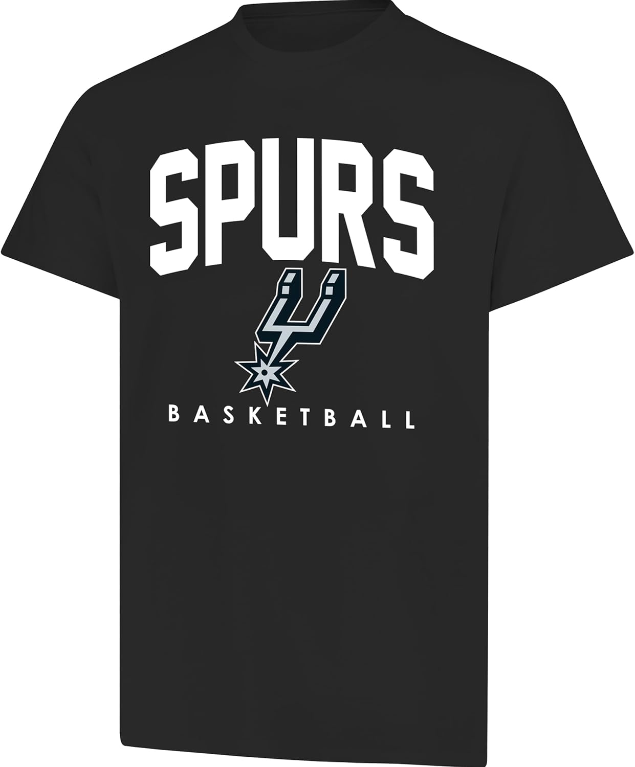 Ultra Game NBA Official Men's Official Teamster Short Sleeve T-Shirt, San Antonio Spurs, Team Color|San Antonio Spurs