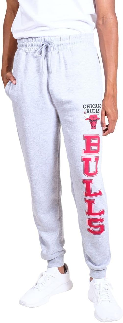 Ultra Game NBA Official Men's Super Soft Game Day Jogger Sweatpants, Chicago Bulls|Chicago Bulls