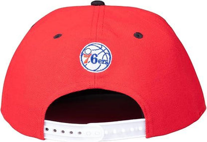 Ultra Game NBA Official Men’s Snap Back 3D Embroidered Team Logo Baseball Cap Hat - Unisex, Philadelphia 76ers, Team Color, 1SIZE|Philadelphia 76ers