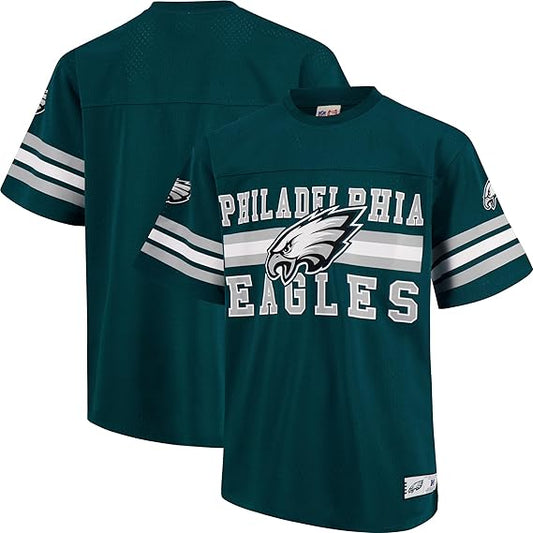 Ultra Game NFL Official Adults Soft Mesh Vintage Beast Mode T-Shirt - Unisex, Philadelphia Eagles, Team Color 24|Philadelphia Eagles