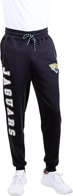 Ultra Game NFL Official Adults Super Soft Game Day Jogger Sweatpants - Unisex, Jacksonville Jaguars, Team Color|Jacksonville Jaguars