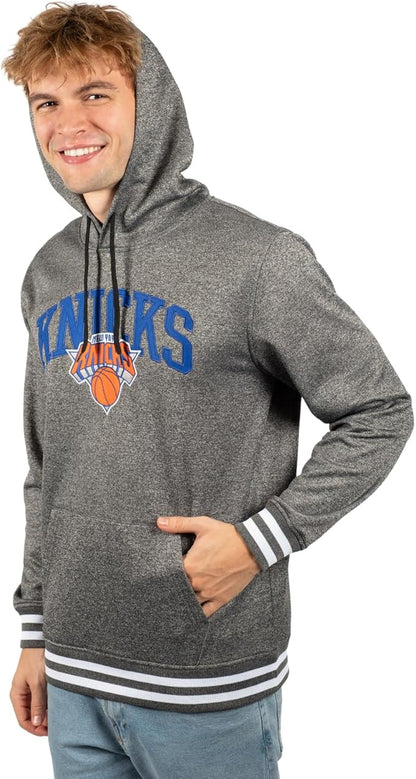 Ultra Game NBA Official Men’s Soft Fleece Hoodie Pullover Sweatshirt - Unisex, New York Knicks|New York Knicks