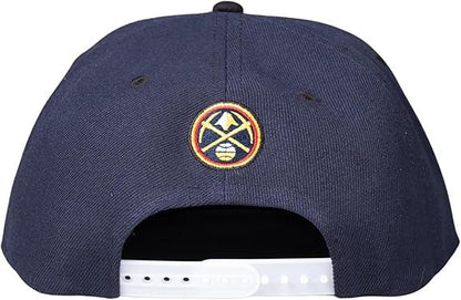 Ultra Game NBA Official Men’s Snap Back 3D Embroidered Team Logo Baseball Cap Hat - Unisex, Denver Nuggets, Team Color, 1SIZE|Denver Nuggets