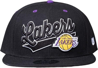 Ultra Game NBA Official Youth 8-20 Snap Back 3D Embroidered Team Logo Baseball Cap Hat, Los Angeles Lakers, Team Color, 1SIZE|Los Angeles Lakers