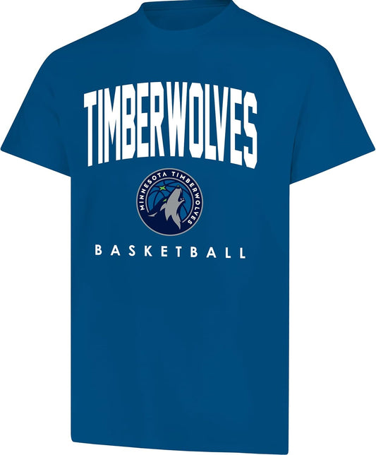 Ultra Game NBA Official Men's Official Teamster Short Sleeve T-Shirt, Minnesota Timberwolves, Team Color|Minnesota Timberwolves