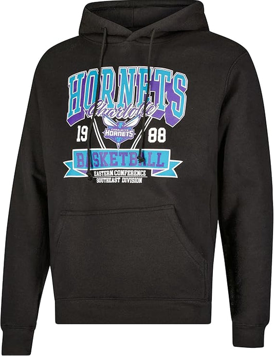 Ultra Game NBA Official Men’s Standard Super Soft Ace Hoodie Sweatshirt, Charlotte Hornets, Team Color|Charlotte Hornets