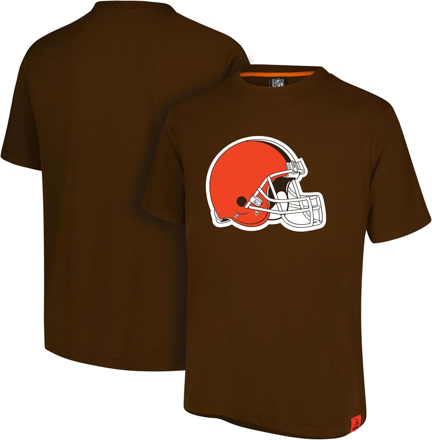 Ultra Game NFL Official Adults Super Soft Game Day T-Shirt - Unisex, Cleveland Browns, Team Color|Cleveland Browns