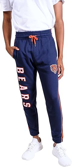 Ultra Game NFL Official Adults Super Soft Game Day Jogger Sweatpants - Unisex, Chicago Bears|Chicago Bears