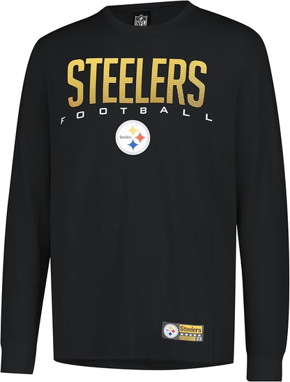 NFL Official Adults Super Soft Game Day Long Sleeve T-Shirt - Unisex|Pittsburgh Steelers