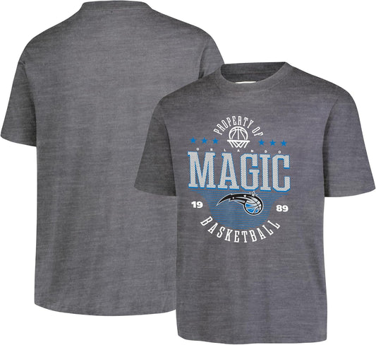 Ultra Game NBA Official Youth Super Soft Mad Props T-Shirt, Orlando Magic, Heather Charcoal|Orlando Magic