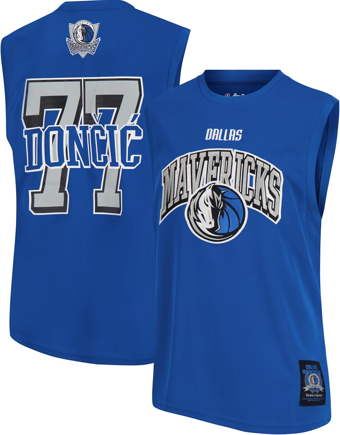 Ultra Game Men's NBA Official Sleeveless Players Mesh Tank Top Muscle T-Shirt, Dallas Mavericks - Luka Donƒçiƒá, Team Color|Dallas Mavericks - Luka Donƒçiƒá