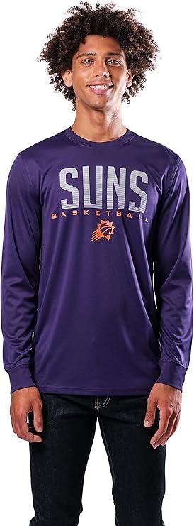 Ultra Game NBA Official Men’s Super Soft Game Day Long Sleeve T-Shirt - Unisex Phoenix Suns|Phoenix Suns