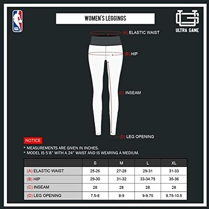 Ultra Game NBA Official Women's Super Soft Lightweight Leggings Fitness Sport Yoga Active Pants, Boston Celtics, Black|Boston Celtics