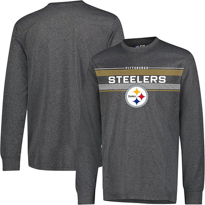 NFL Official Adults Super Soft Game Day Long Sleeve T-Shirt - Unisex|Pittsburgh Steelers