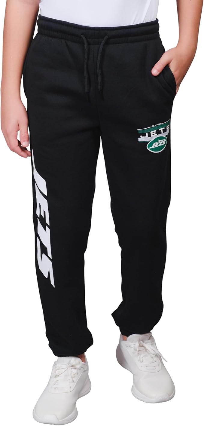 Ultra Game NFL Official Youth Super Soft Game Day Jogger Sweatpants, Philadelphia Eagles, Black|Philadelphia Eagles