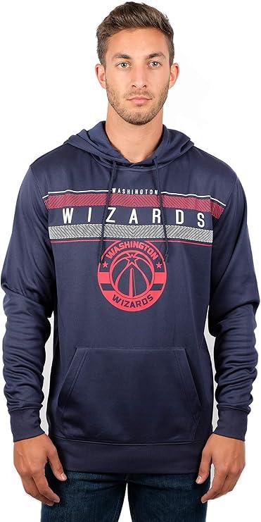 Ultra Game NBA Official Men’s Super Soft Midtown Hoodie Pullover Sweatshirt - Unisex, Washington Wizards|Washington Wizards