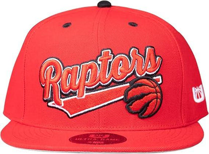 Ultra Game NBA Official Youth 8-20 Snap Back 3D Embroidered Team Logo Baseball Cap Hat, Toronto Raptors, Team Color, 1SIZE|Toronto Raptors