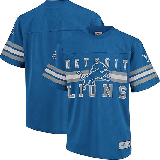 Ultra Game NFL Official Adults Soft Mesh Vintage Beast Mode T-Shirt - Unisex, Detroit Lions, Team Color 24|Detroit Lions