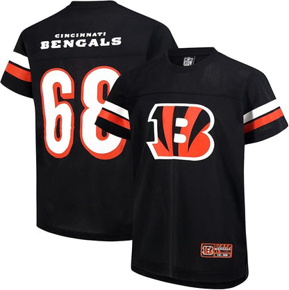 NFL Official Youth Super Soft Game Day Mesh Jersey Shirt|Cincinnati Bengals