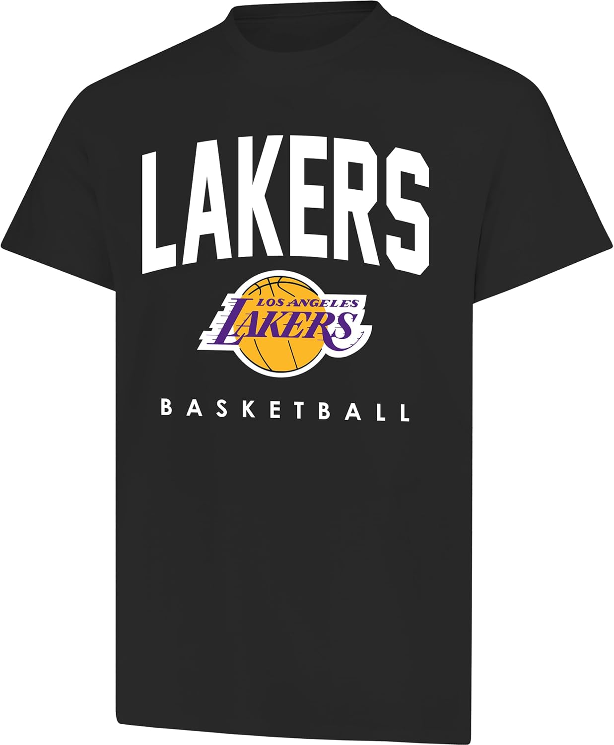 Ultra Game NBA Official Men's Official Teamster Short Sleeve T-Shirt, Los Angeles Lakers, Team Color|Los Angeles Lakers