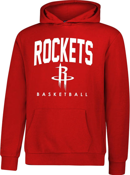 Ultra Game NBA Official Youth Super Soft Teamster Hoodie Sweatshirt, Houston Rockets, Team Color|Houston Rockets