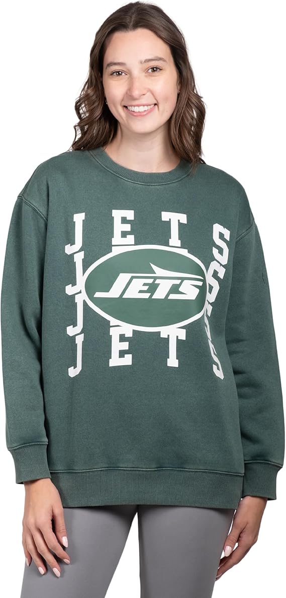 NFL Official Womens Super Soft Oversized Cozy Shirt|New York Jets