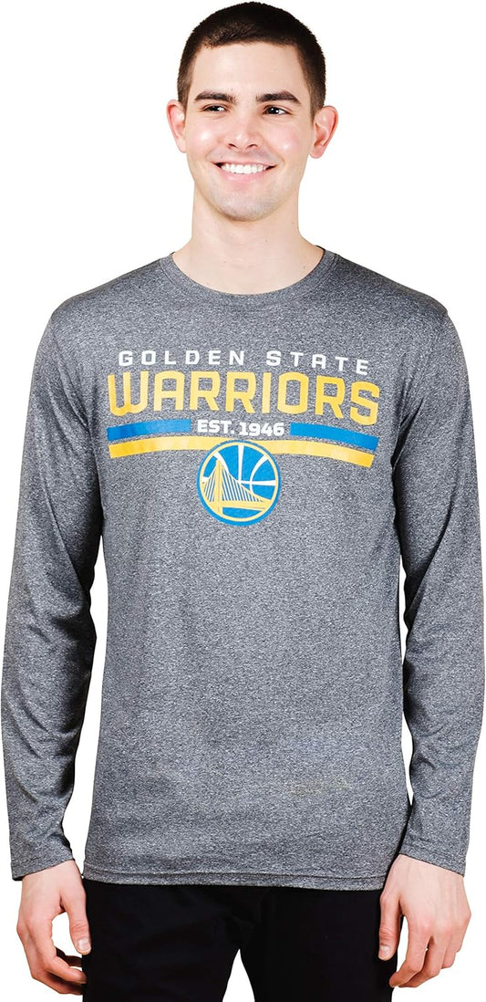 Ultra Game NBA Official Men's Active Long Sleeve Pullover T-Shirt, Golden State Warriors|Golden State Warriors