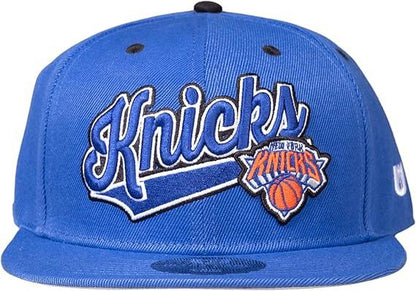 Ultra Game NBA Official Youth 8-20 Snap Back 3D Embroidered Team Logo Baseball Cap Hat, New York Knicks, Team Color, 1SIZE|New York Knicks