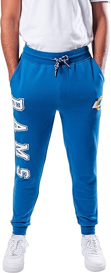 Ultra Game NFL Official Adults Super Soft Game Day Jogger Sweatpants - Unisex, Los Angeles Rams|Los Angeles Rams