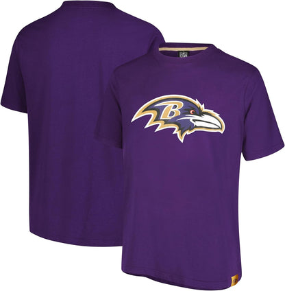 Ultra Game NFL Official Adults Super Soft Game Day T-Shirt - Unisex, Baltimore Ravens, Team Color|Baltimore Ravens