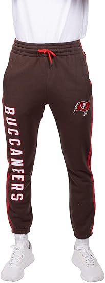 Ultra Game NFL Official Adults Super Soft Game Day Jogger Sweatpants - Unisex, Tampa Bay Buccaneers, Team Color|Tampa Bay Buccaneers