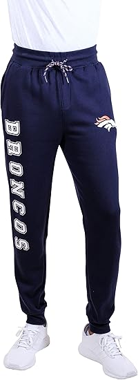 Ultra Game NFL Official Adults Super Soft Game Day Jogger Sweatpants - Unisex, Denver Broncos|Denver Broncos