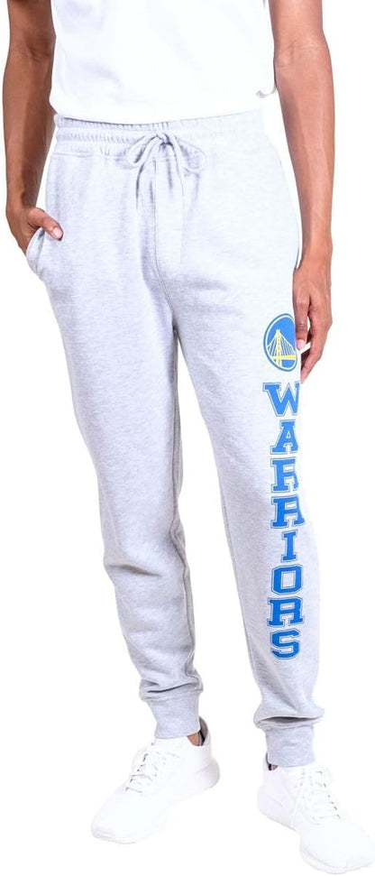 Ultra Game NBA Official Men’s Super Soft Jogger Sweatpants - Unisex, Golden State Warriors, Team Color|Golden State Warriors