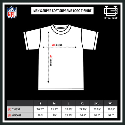 Ultra Game NFL Official Adults Super Soft Supreme Logo T-Shirt - Unisex, Seattle Seahawks, Black|Seattle Seahawks