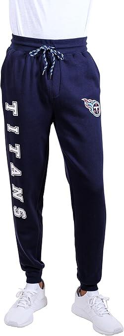 Ultra Game NFL Official Adults Super Soft Game Day Jogger Sweatpants - Unisex, Tennessee Titans, Team Color|Tennessee Titans