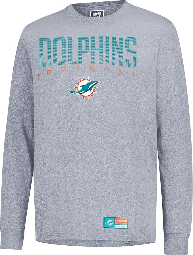 NFL Official Super Soft Game Day Long Sleeve T-Shirt|Miami Dolphins