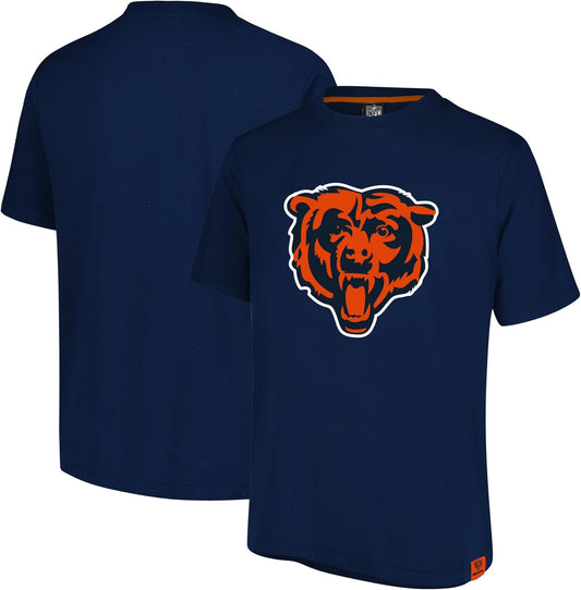 Ultra Game NFL Official Adults Super Soft Game Day T-Shirt - Unisex, Chicago Bears, Team Color|Chicago Bears