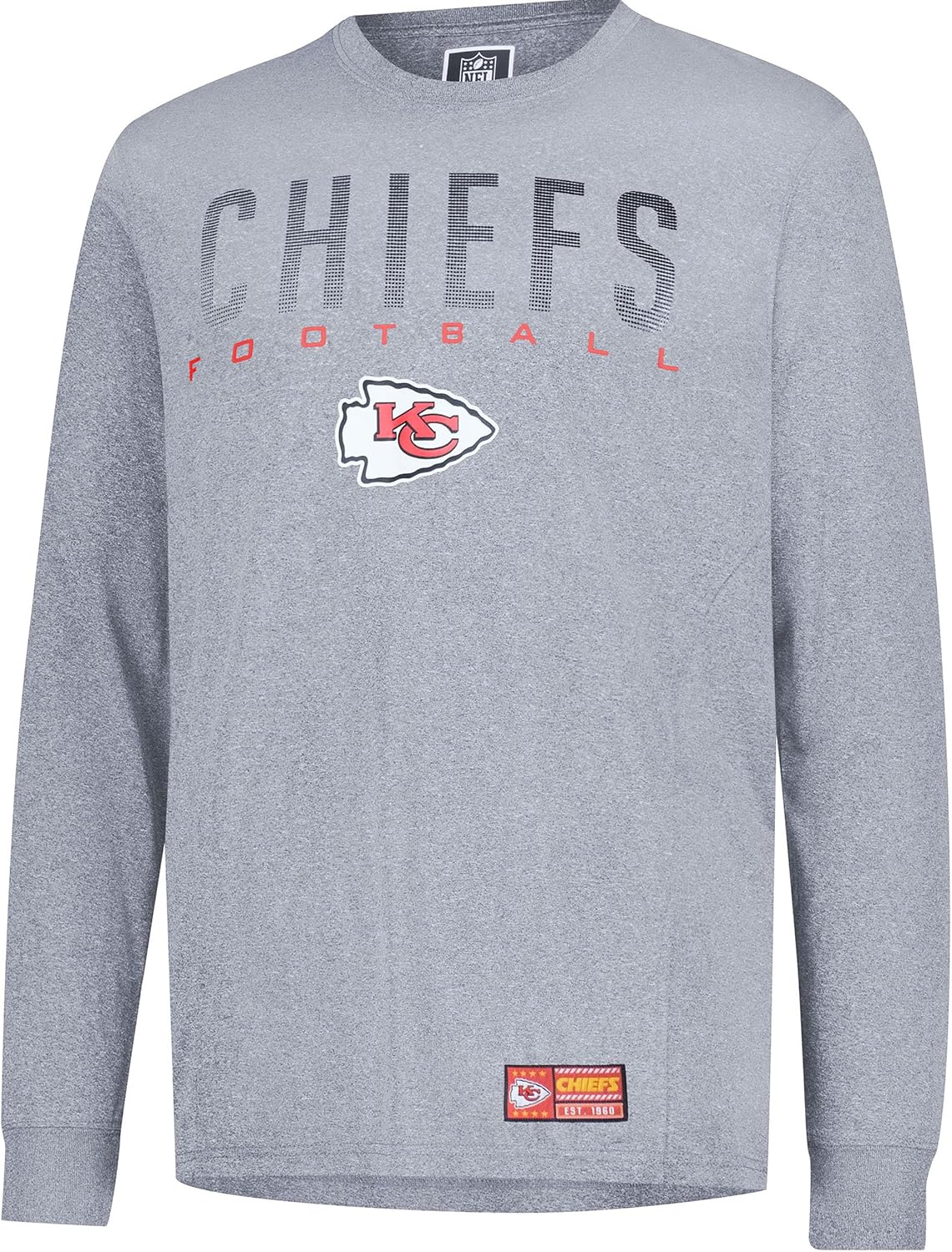 NFL Official Adults Super Soft Game Day Long Sleeve T-Shirt - Unisex|Kansas City Chiefs