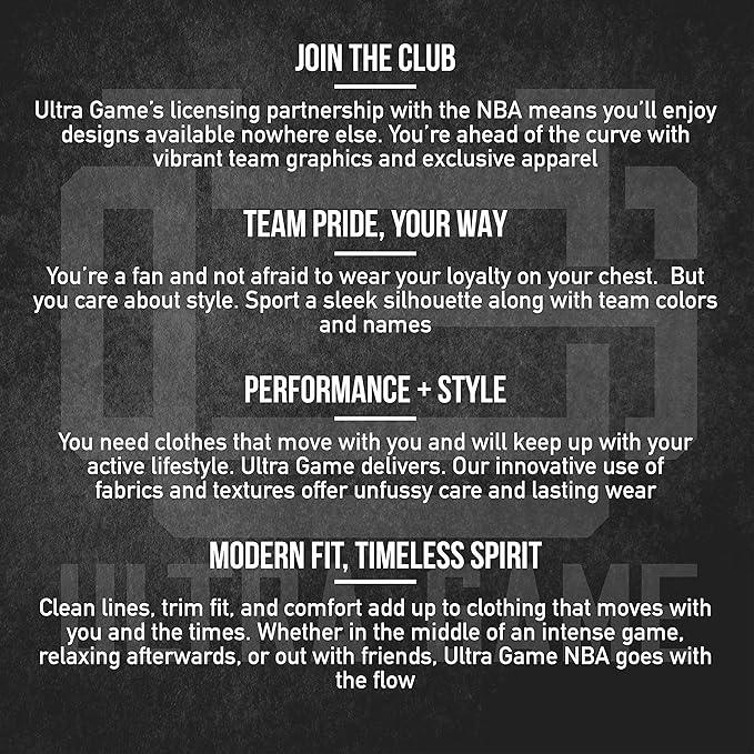 Ultra Game NBA Official Men‚Äôs Super Soft Supreme T-Shirt - Unisex, Boston Celtics, Heather Charcoal|Boston Celtics