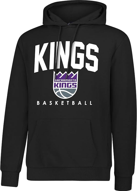 Ultra Game NBA Official Men's Super Soft Teamster Hoodie Sweatshirt, Sacramento Kings, Team Color|Sacramento Kings