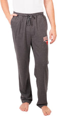Ultra Game Men's NBA Official Sleepwear Super Soft Pajama Loungewear Pants, Chicago Bulls, Heather Charcoal 23|Chicago Bulls