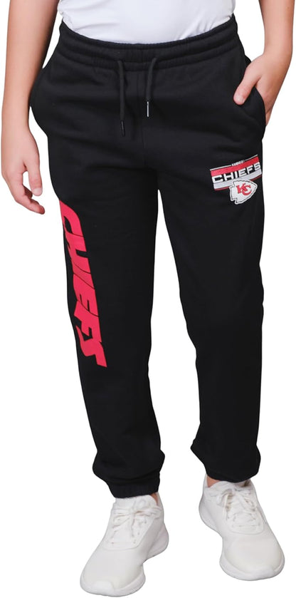 NFL Official Youth Super Soft Game Day Jogger Sweatpants|Kansas City Chiefs