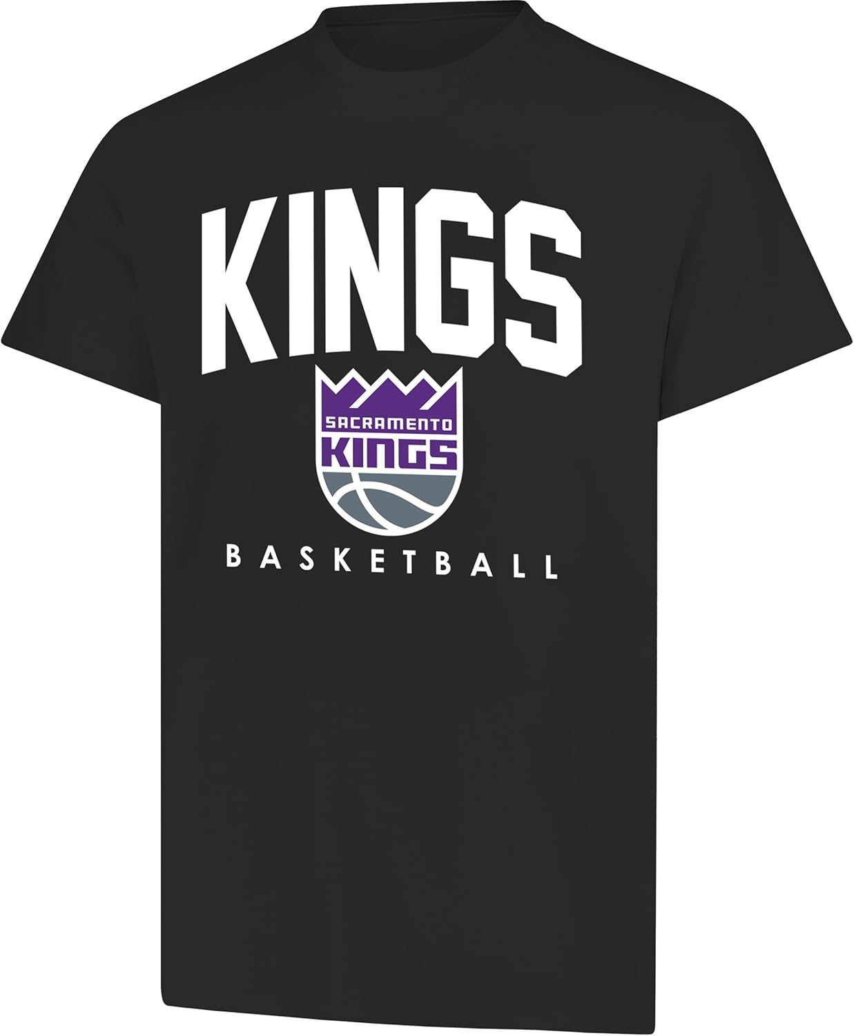 Ultra Game NBA Official Men's Official Teamster Short Sleeve T-Shirt, Sacramento Kings, Team Color|Sacramento Kings