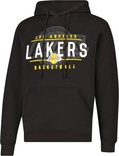 Ultra Game NBA Official Men's Super Soft Get Right Hoodie Sweatshirt, Los Angeles Lakers, Black|Los Angeles Lakers