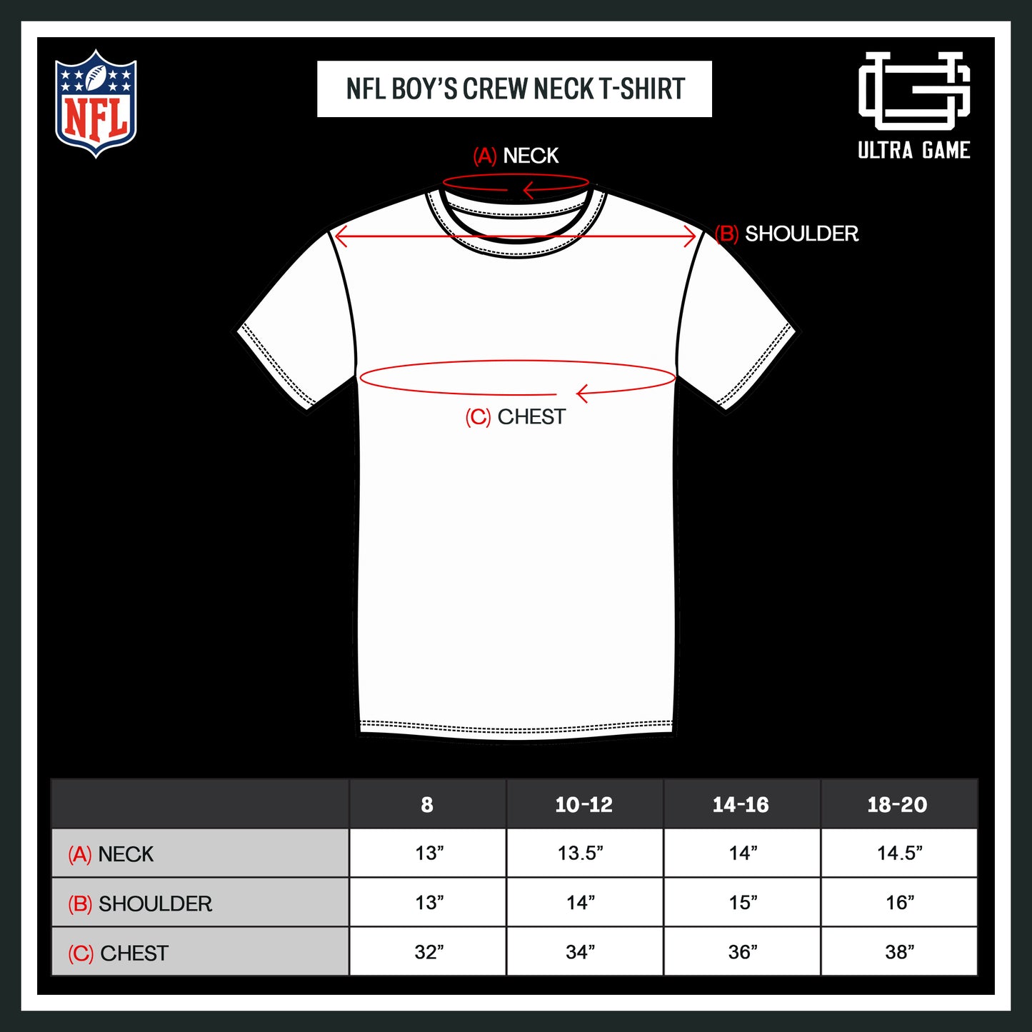 Ultra Game NFL Official Youth Super Soft Supreme T-Shirt, Washington Commanders, Team Color|Washington Commanders